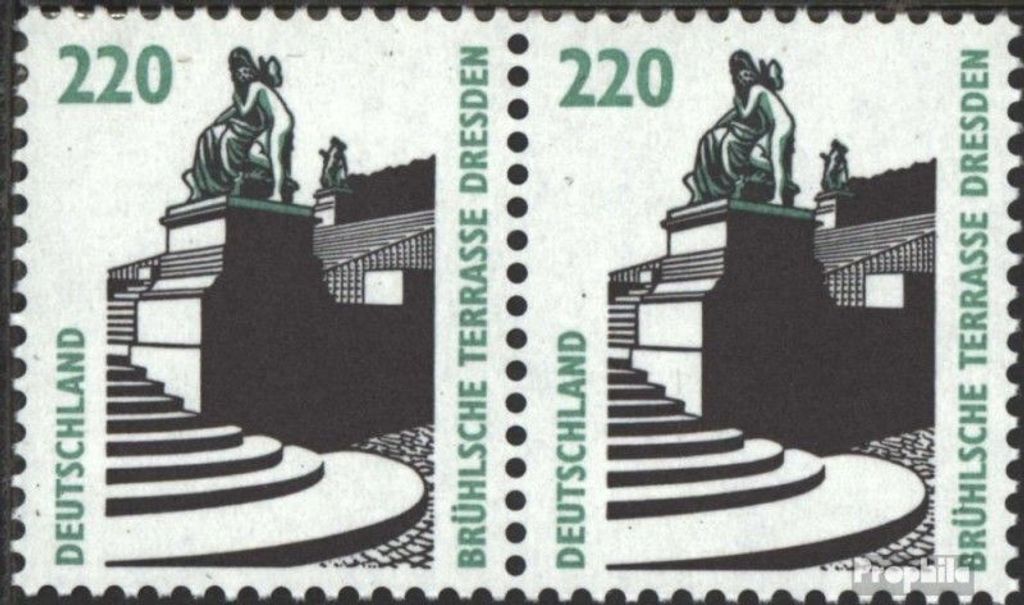 Briefmarken BRD (BR.Deutschland) 1997 Mi 1936A wP waagerechtes Paar postfrisch Sehenswürdigkeiten