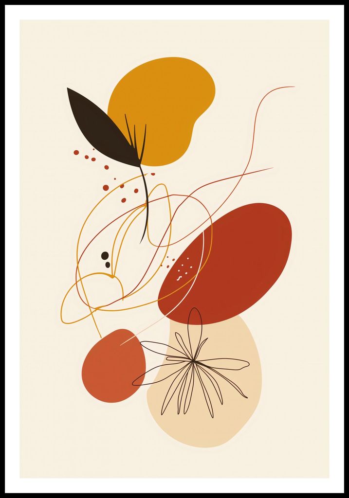 Plakat 61x90,5cm Melodie der Farbenfrohen Herbstes