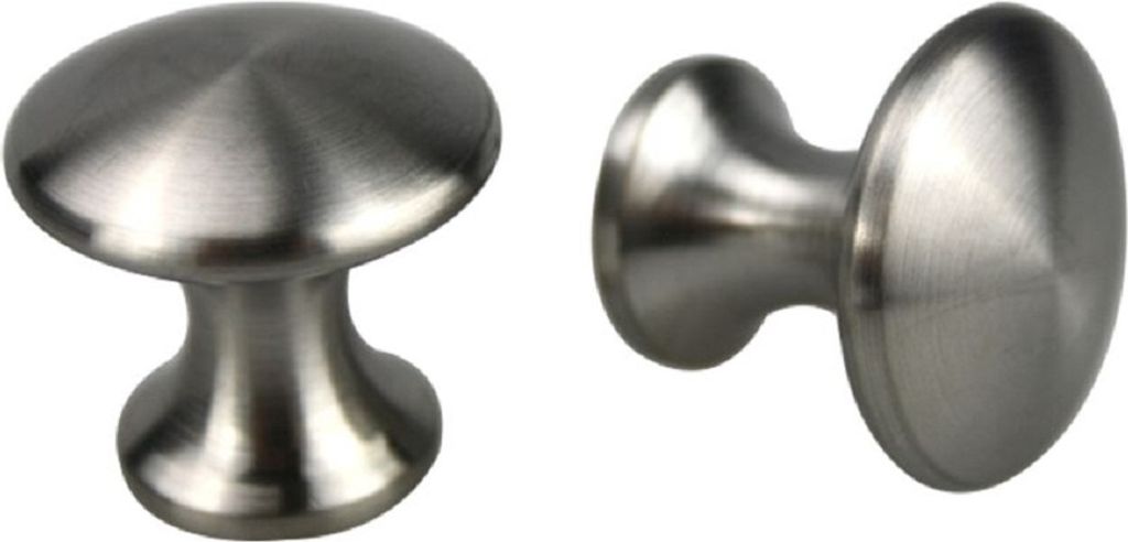 Edelstahl Möbelknopf ø 32mm Möbelbeschlag Küchenknopf Schubladenknopf matt gebürstet