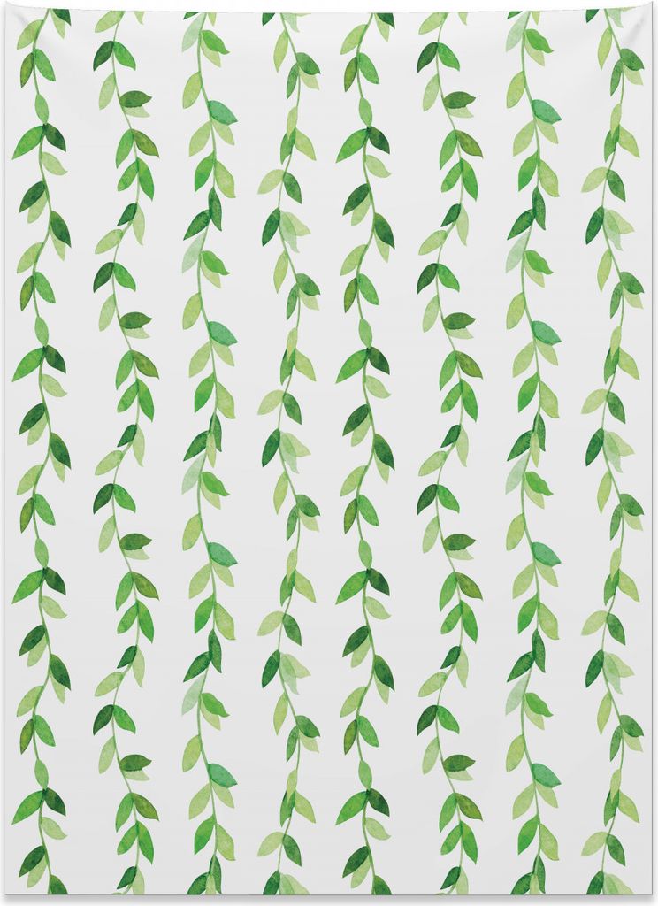 Abakuhaus Grün Wandteppich, Vivid Aquarell wirbelt aus Weiches Mikrofaser Stoff Kein Verblassen Klare Farben Waschbar, 110 x 150 cm, Grün