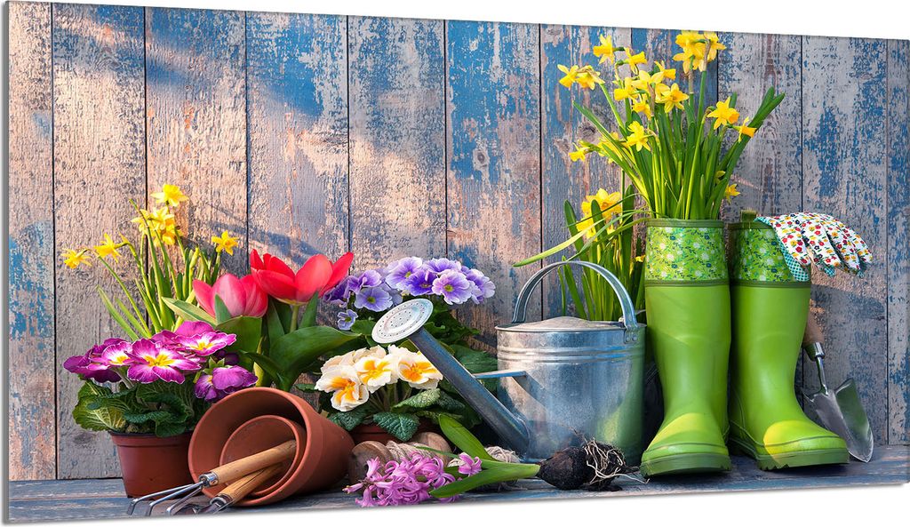 Glasschutzplatte für den Herd 90x52 Garden