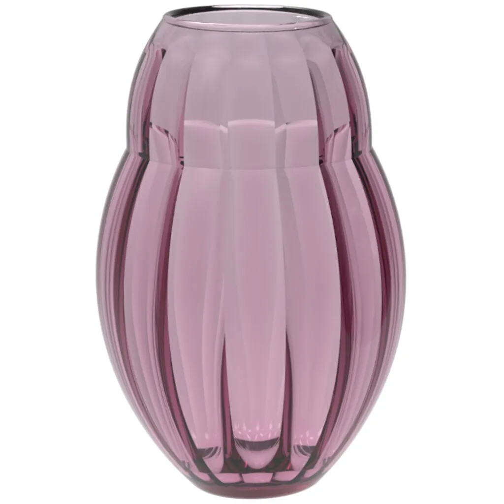 Vase 20cm Rose Garden Home Villeroy & Boch en verre teinté rose poudré