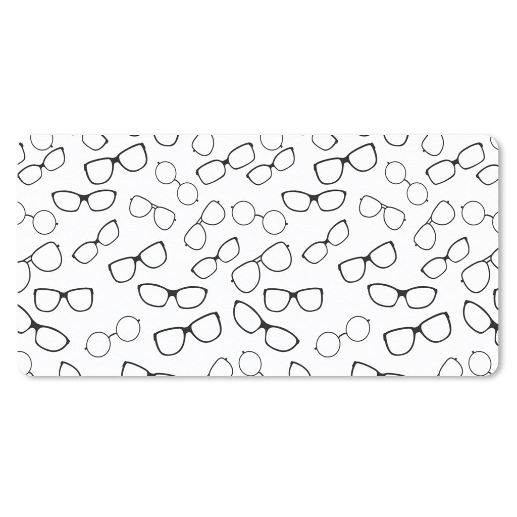 MuchoWow Mauspad Mousepad Brillen - Auswahl - Muster 60x30 cm - Mousepads - Maus Mat - Pad - Mausunterlage - Nachhaltig