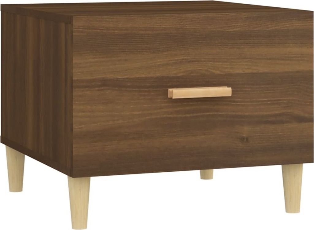 Couchtisch Braun Eiche 50x50x40 cm Holzwerkstoff