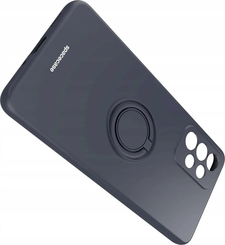 Custodia Premium Silicone SPACECASE Samsung A33 5G - Nero Opaco - 6