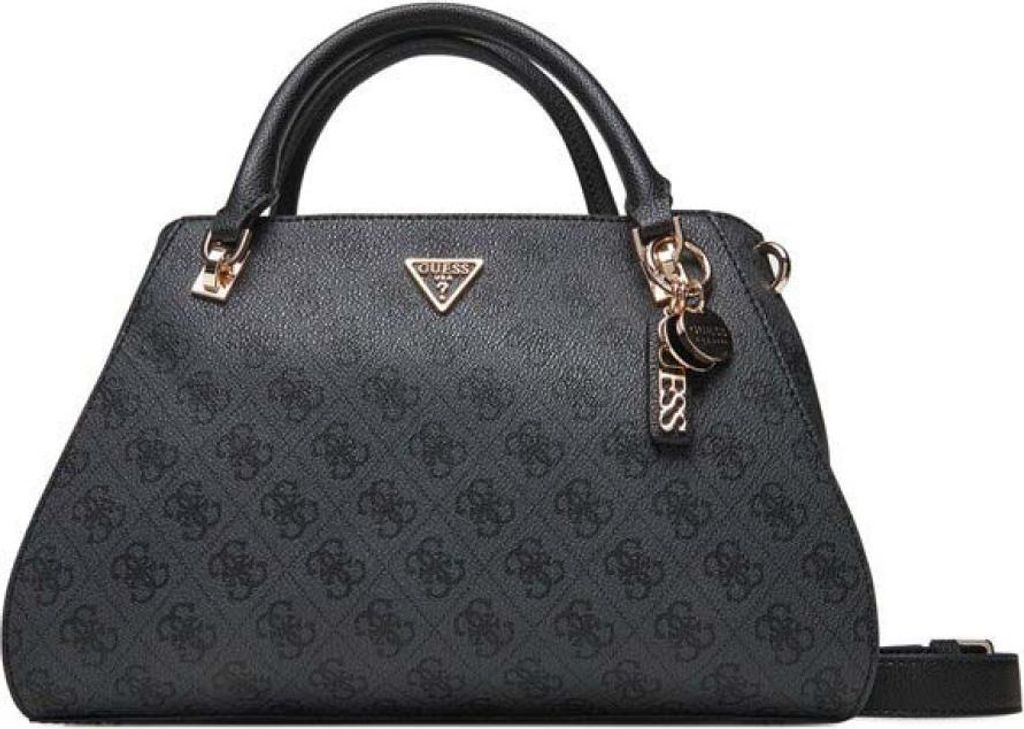 Guess Jeans sac Noelle charbon logo 4G, triangle, Image du produit 
