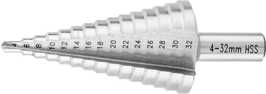 Foret Fraiseur Étagé 4-32 mm pour Tôle Métallique et Tubes en Acier