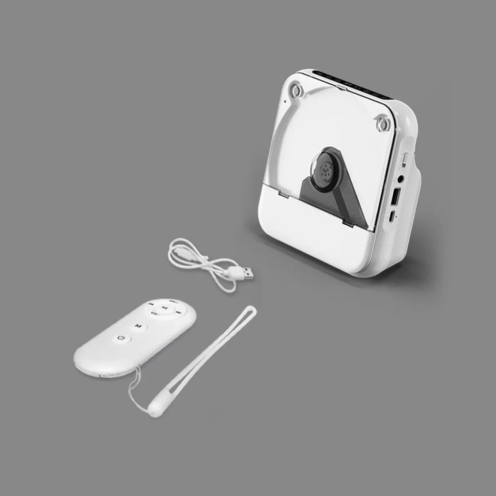 Lecteur CD Portable Multifonctionnel ZELURXX Bluetooth 5.1 Blanc - USB - 5