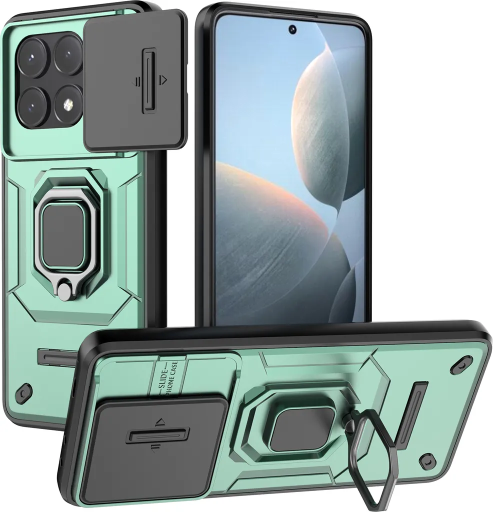 Custodia Rugged Poco X6 Pro / Redmi K70E - Armor Case Verde Militare