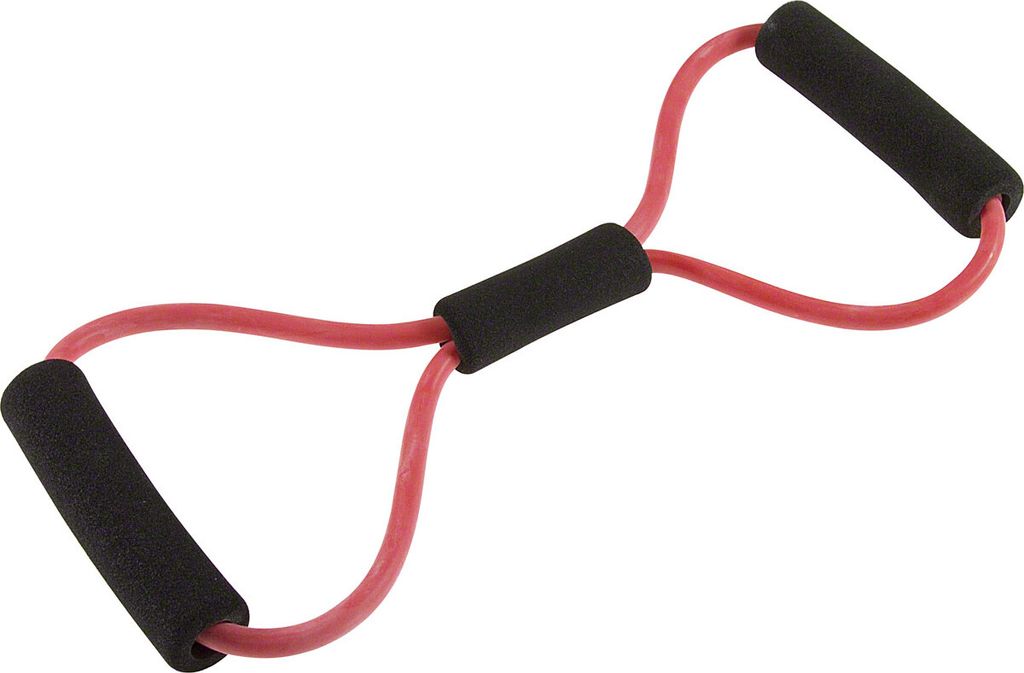 Fitness Toner Expander Fitness Tube Gymnastikband Body Toner, Stark, Rot