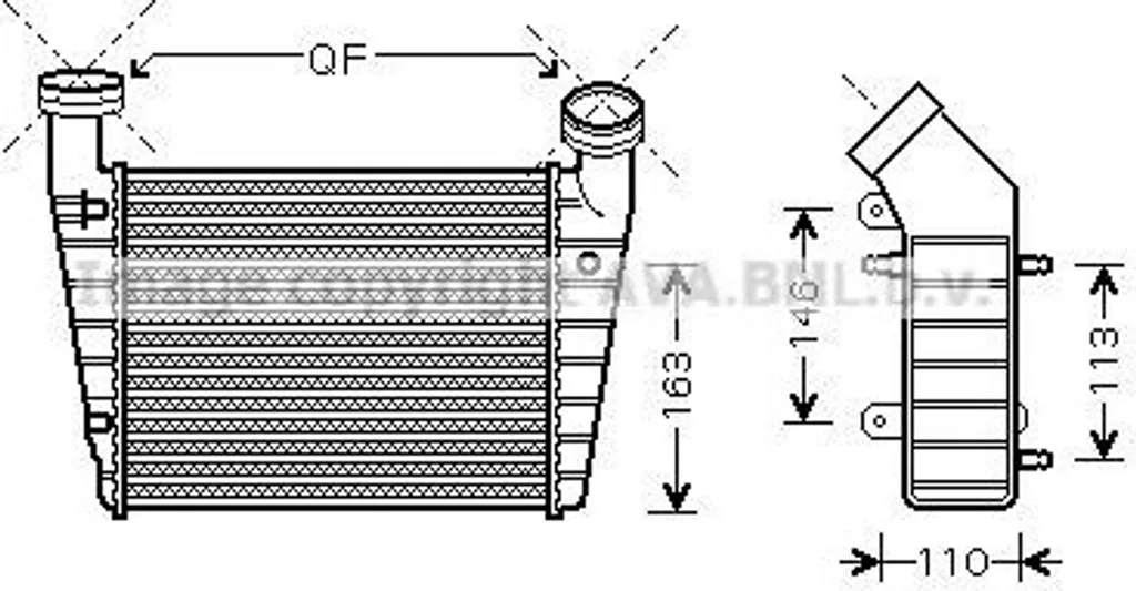 Réparer fuite Turbo avec Intercooler PRASCO VNA4238 Passat 3B0145805D