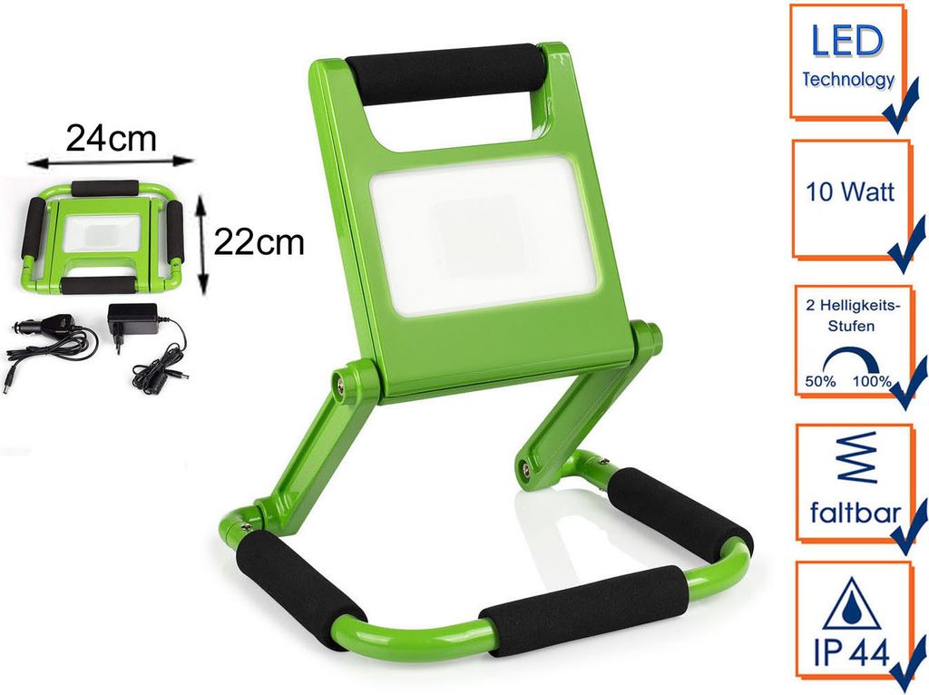 Smartwares FCL-76005 LED wiederaufladbare Arbeitsleuchte 10W/600L