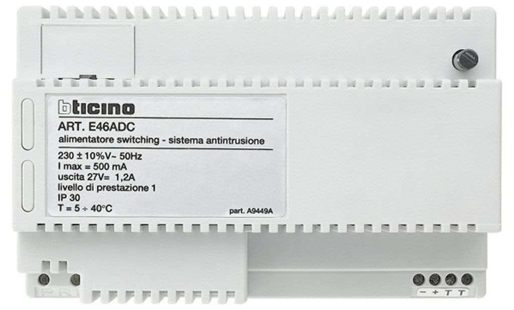BTicino E46ADCN Spannungsversorgung 230VAC 27VDC SELV 8TE DIN