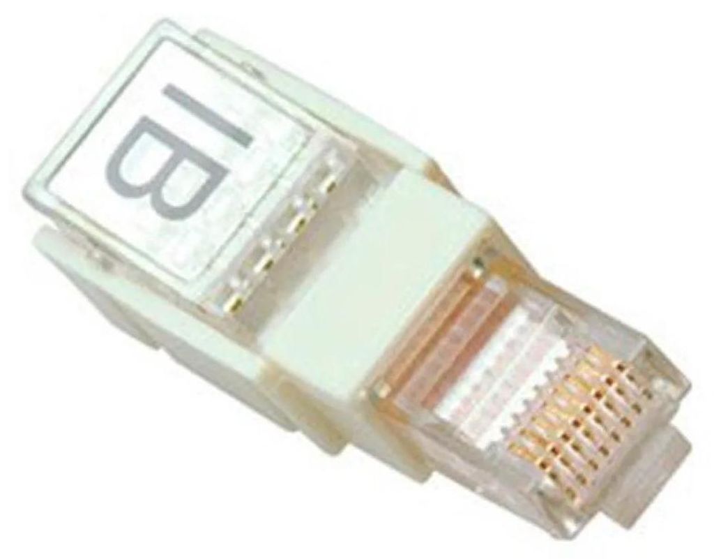 ACT TD108T, RJ-45, Weiß, Männlich/Weiblich, Gerade, Polycarbonat (PC), Cat5
