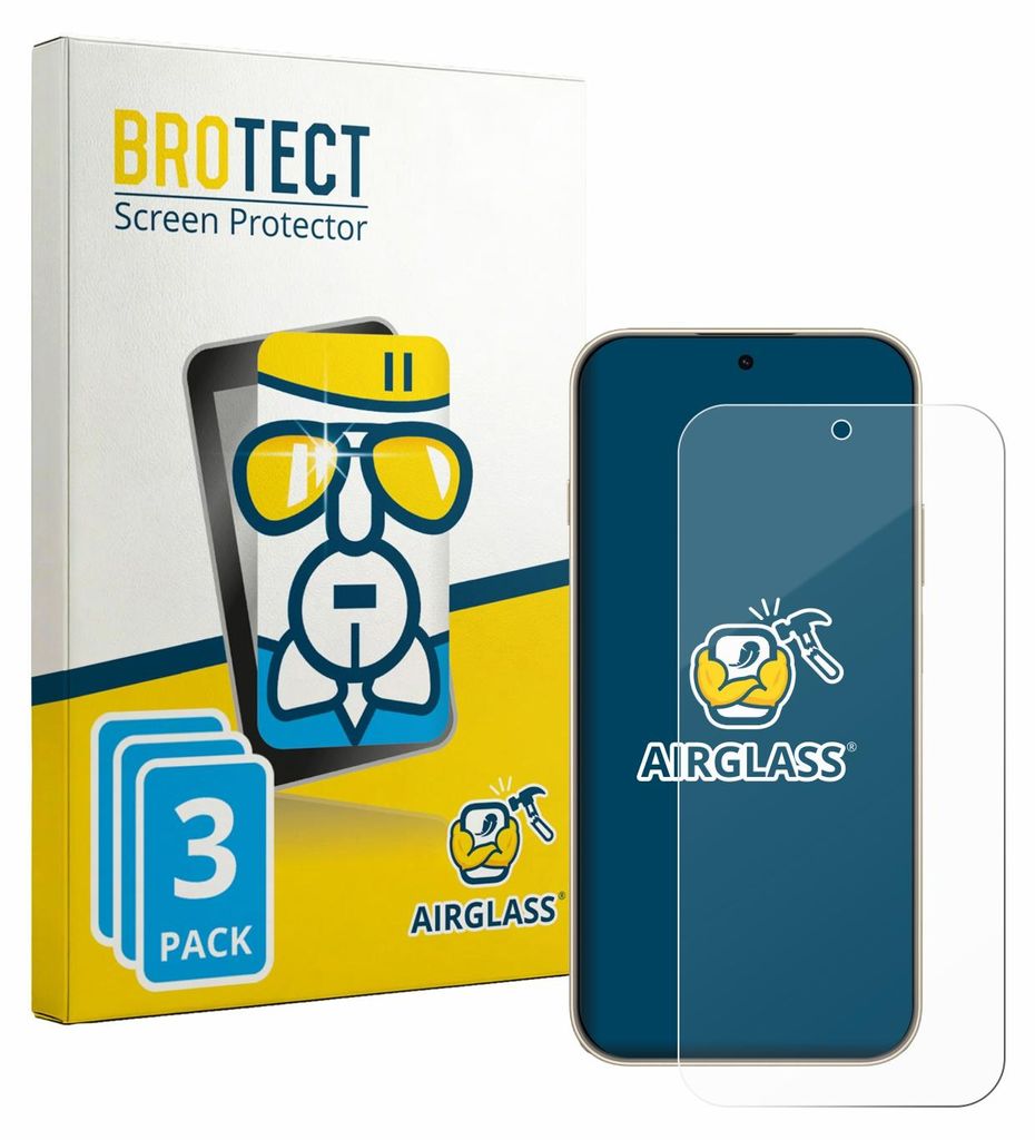 3x BROTECT Schutzglas für Huawei Enjoy 90 Pro Max Schutzfolie Panzer Folie Glas Display Schutz klar
