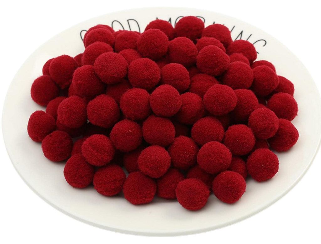 Naai Pompons - 100 stuks - Voor handwerk en decoratie - Ø Productafbeelding 