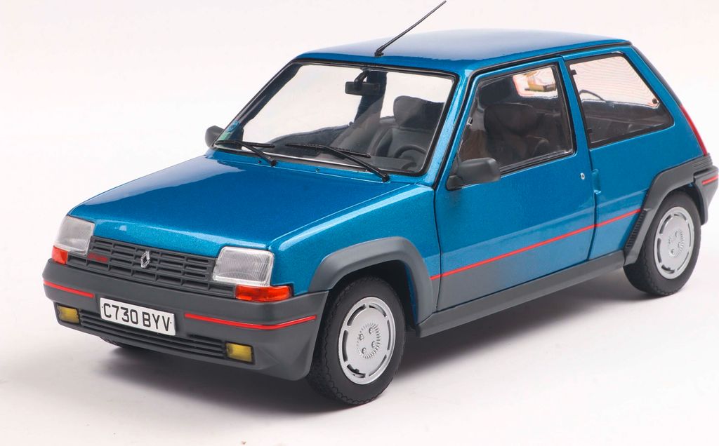 Solido Modellauto Maßstab 1:18 Renault 5 GT Turbo MK1 Alpine blau 1985 S1810004