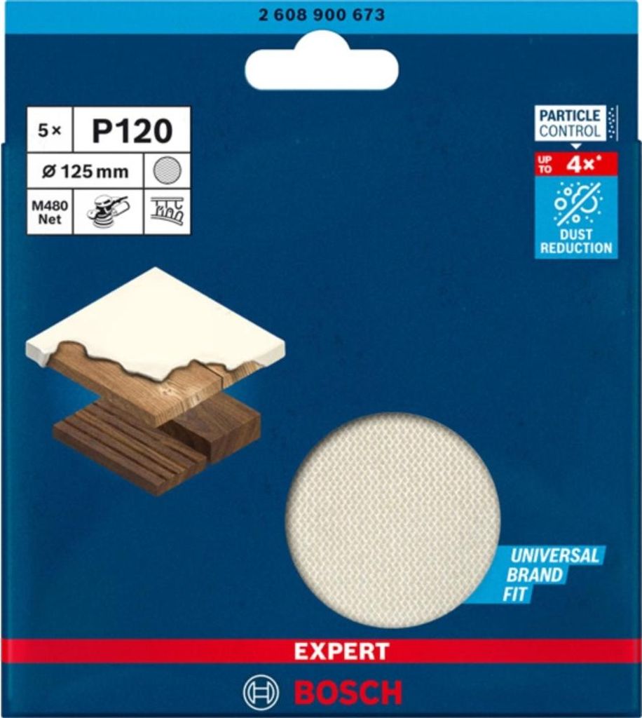 Brúsna sieť Bosch Professional Expert M480 pre náhodné Obrázok produktu 