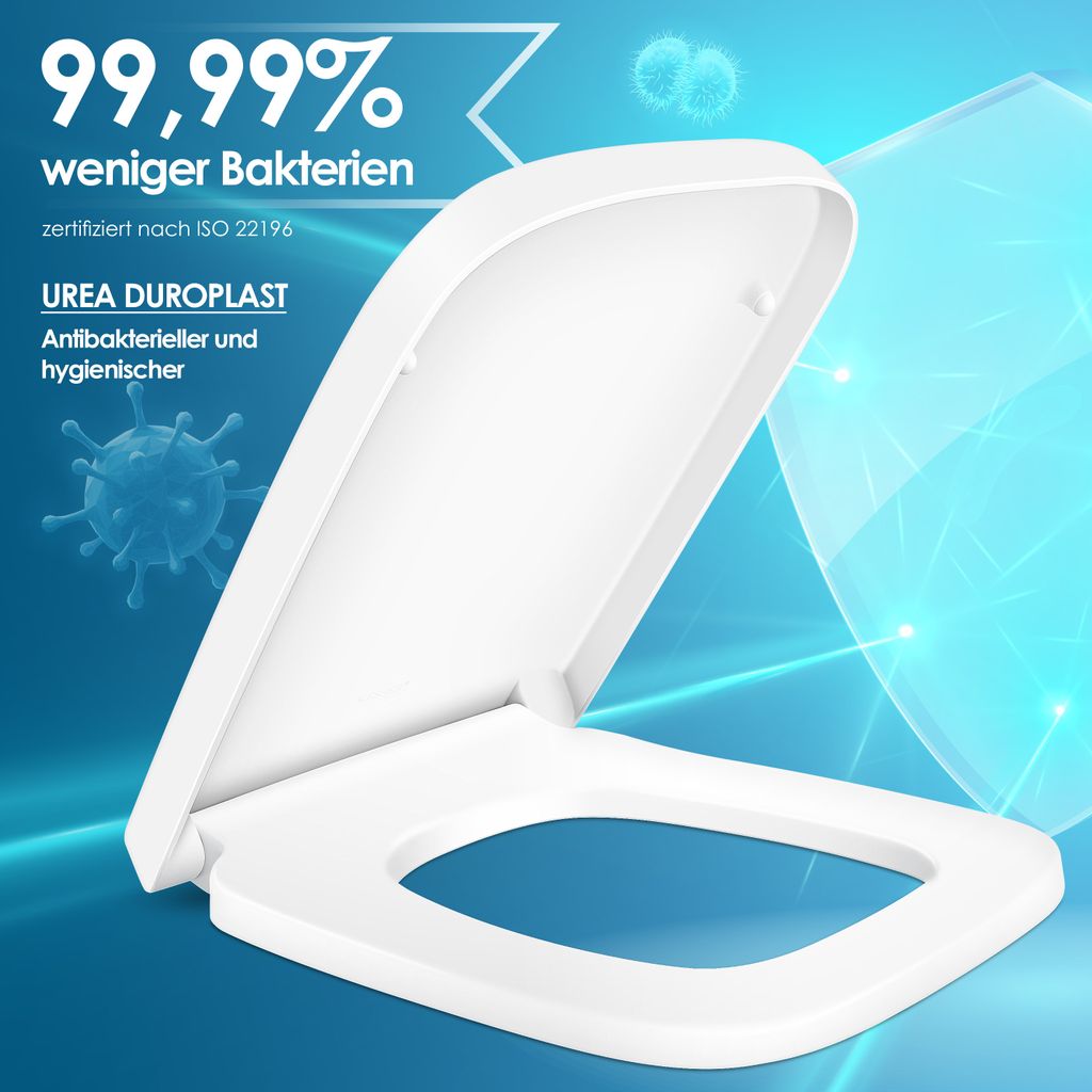 KESSER® WC Sitz mit Absenkautomatik Toilettendeckel Produktbild 9