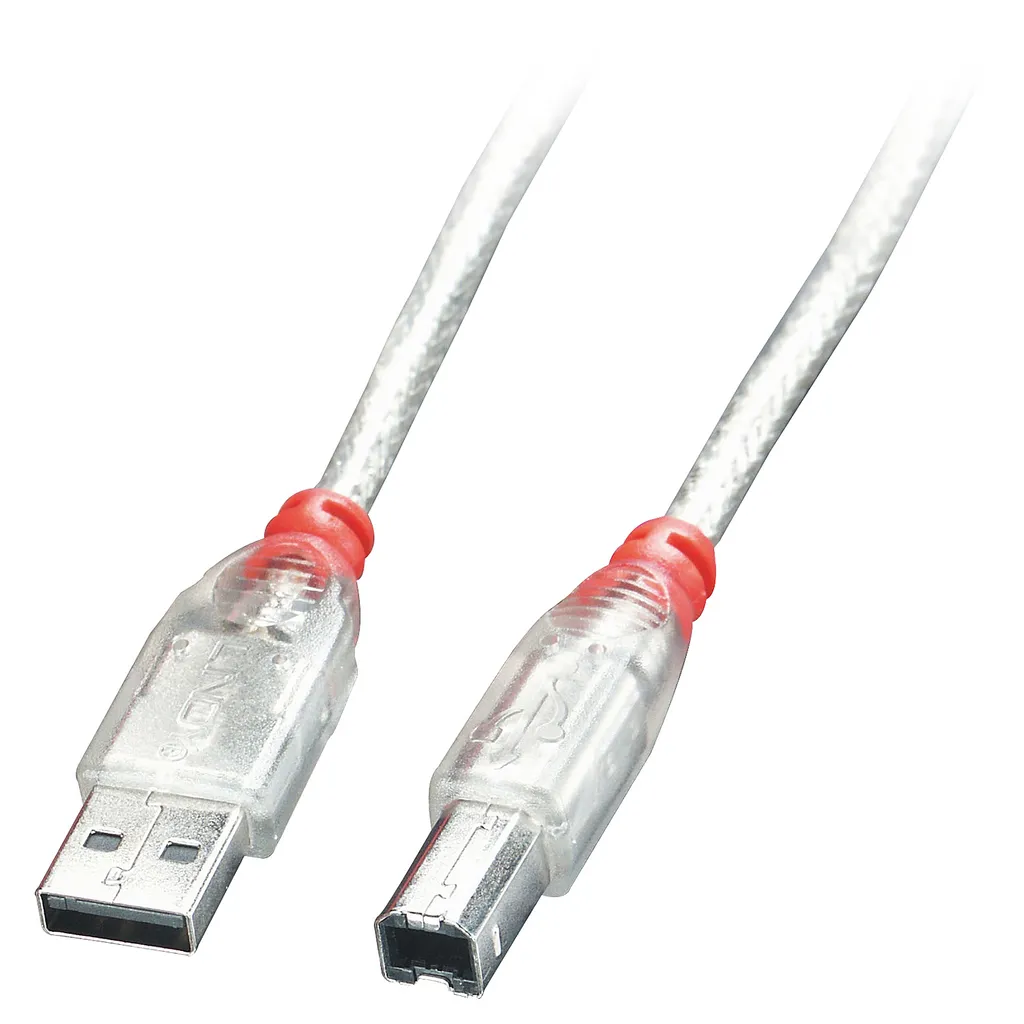 LINDY 31630 Cavo USB 2.0 A/B 0.2m | Ideale per Rack e Switch