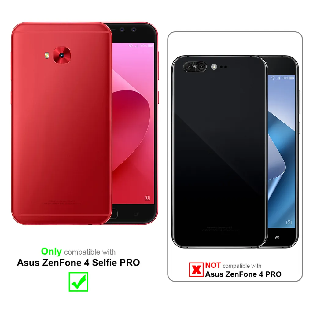 Custodia In Pelle PU Per ASUS Zenfone 4 Selfie PRO ZD552KL: Cover Protettiva Con Stampa Giraffa