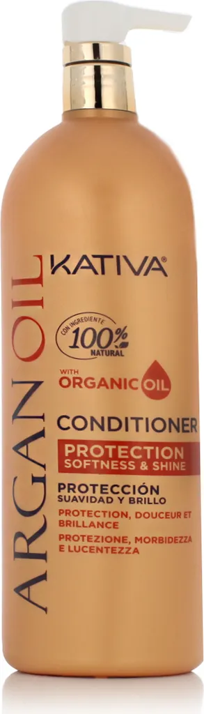 Soin capillaire Kativa Argan 1000 ml après-shampooing nutritif