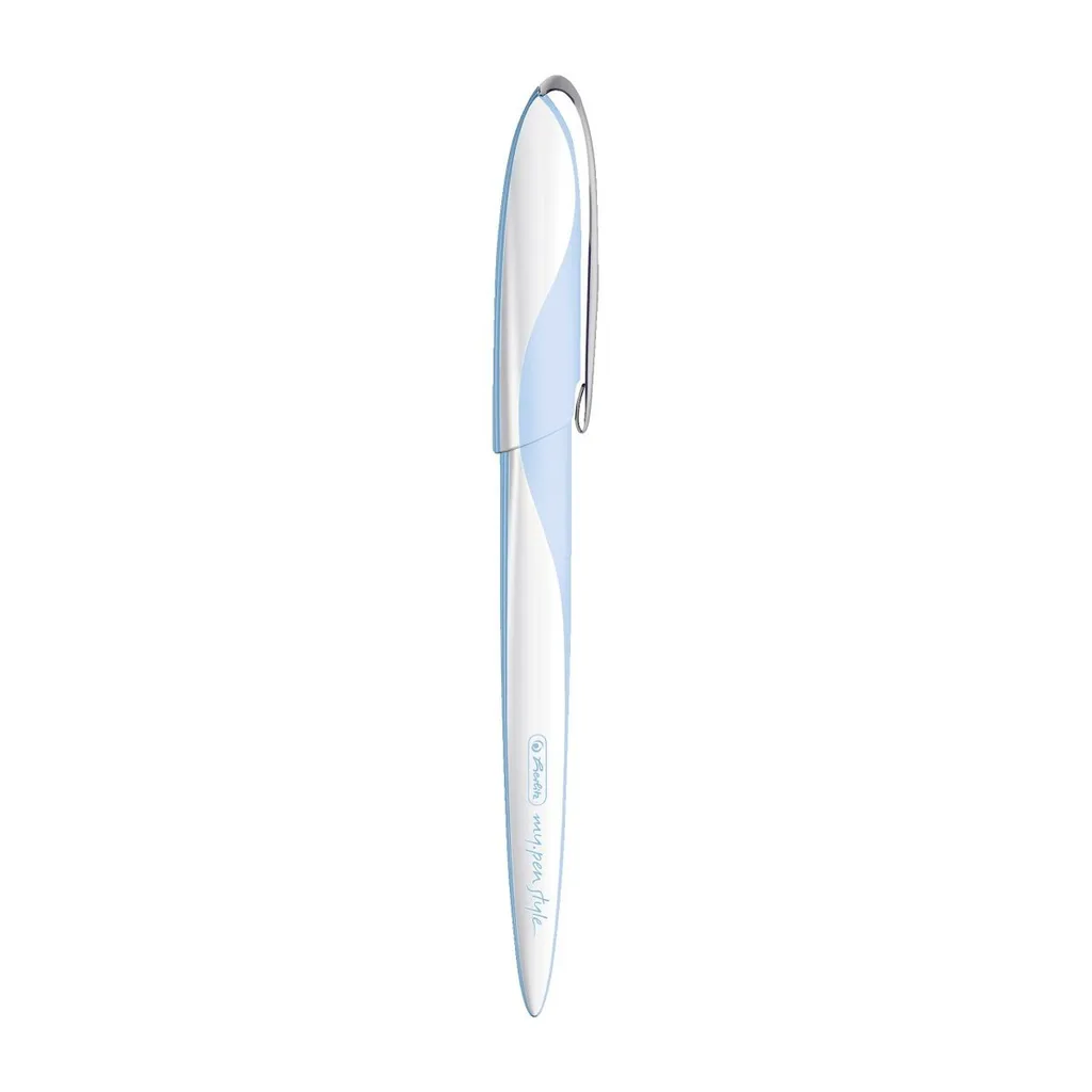 Set de calligraphie Herlitz Nicewriter bleu clair avec plumes et encres