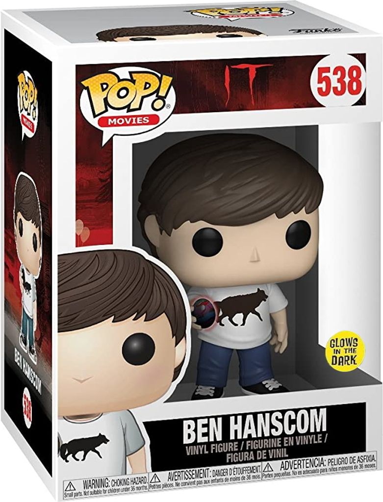IT - Ben Hanscom 538 Glows in the Dark - Funko Pop! - Vinyl Figur
