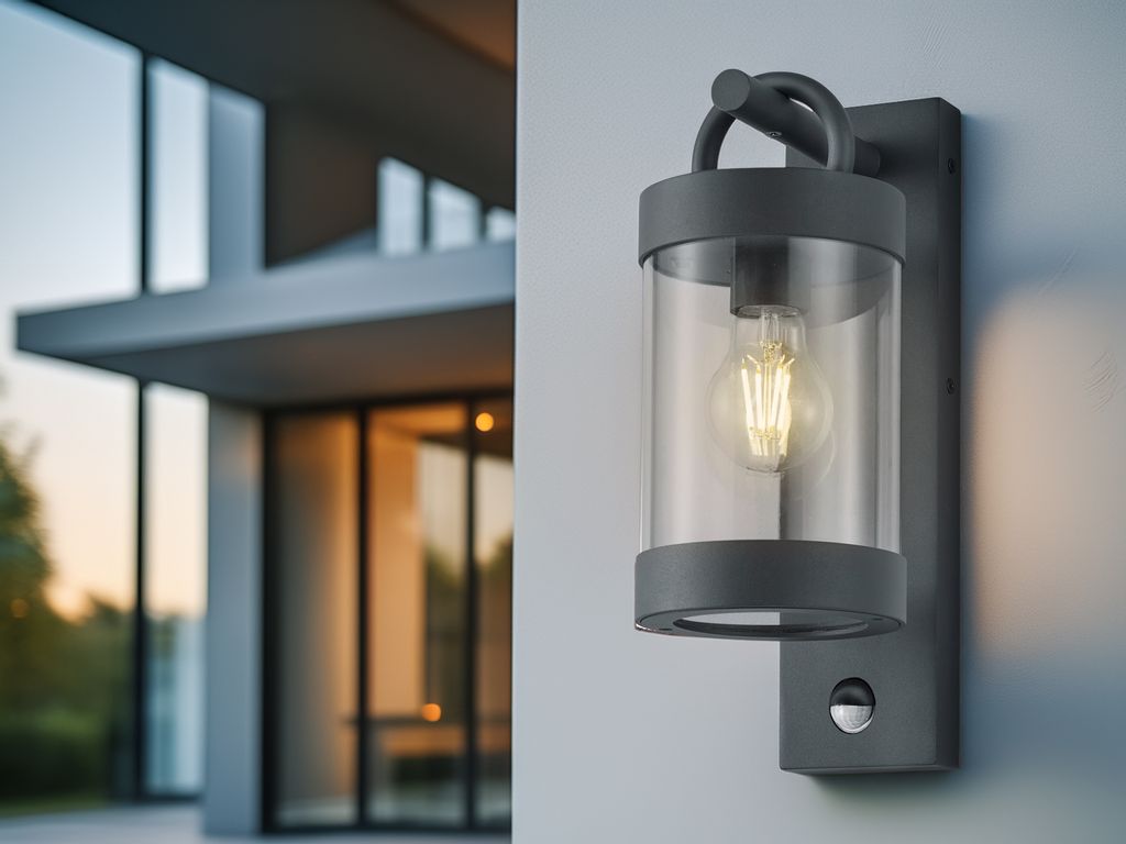 TRIO Wandleuchte E27 anthrazit IP44 Produktbild 