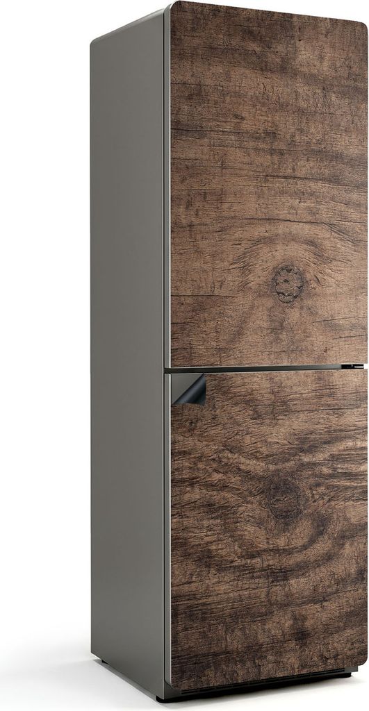 Holzmaserung – Magnetische Kühlschrank Abdeckung – Dekorfolie magnetisch Küche – Kühlschrank Magnet Deko – selbstklebende Magnettafel ...