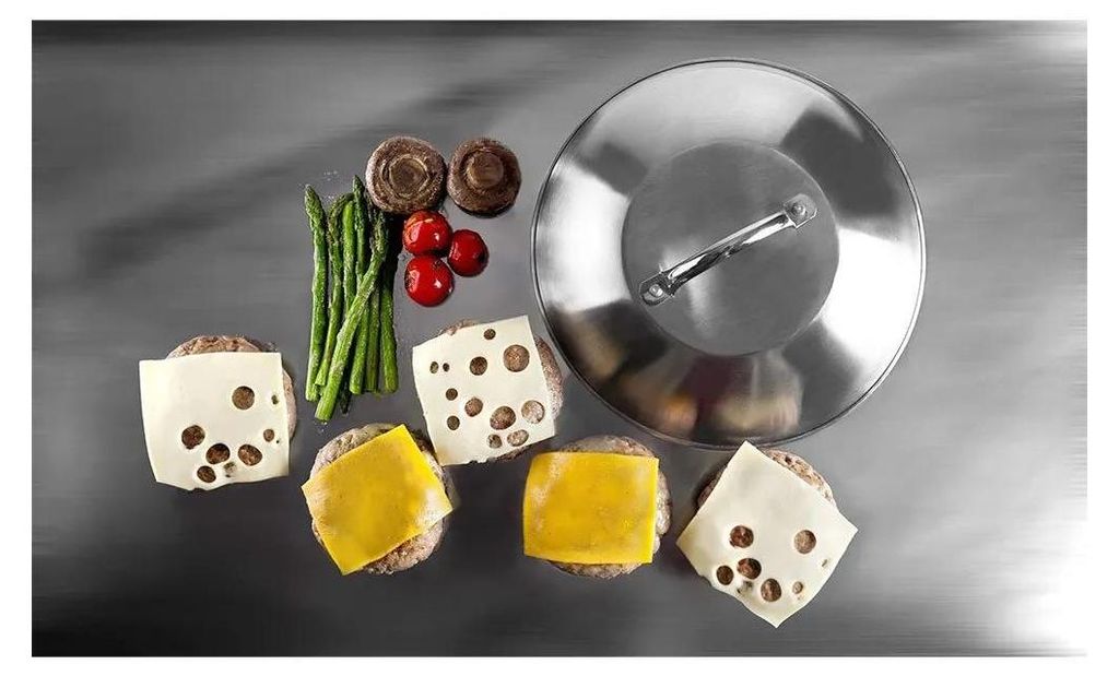 Ibili 23 Cm Edelstahl Deckel Für Grillpfanne Silber Silber