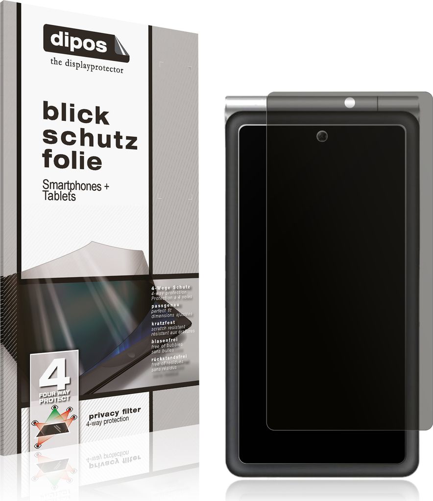 Blickschutzfolie für MaxCom Comfort MM835 4G matt Schutzfolie Folie Display Schutz dipos