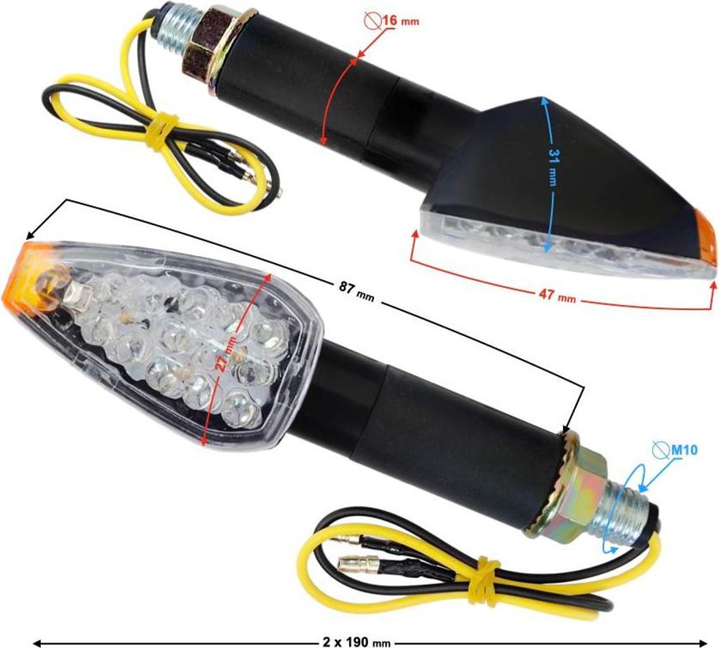 Indicatori di direzione universali MRT-008, LED (14 diodi), Immagine del prodotto 