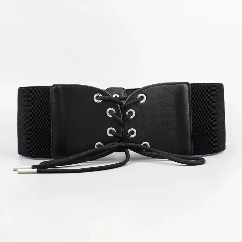 Oyccen Punk Donne Rivetto Cintura Elastica Cinturino in Vita Decorazione del Vestito