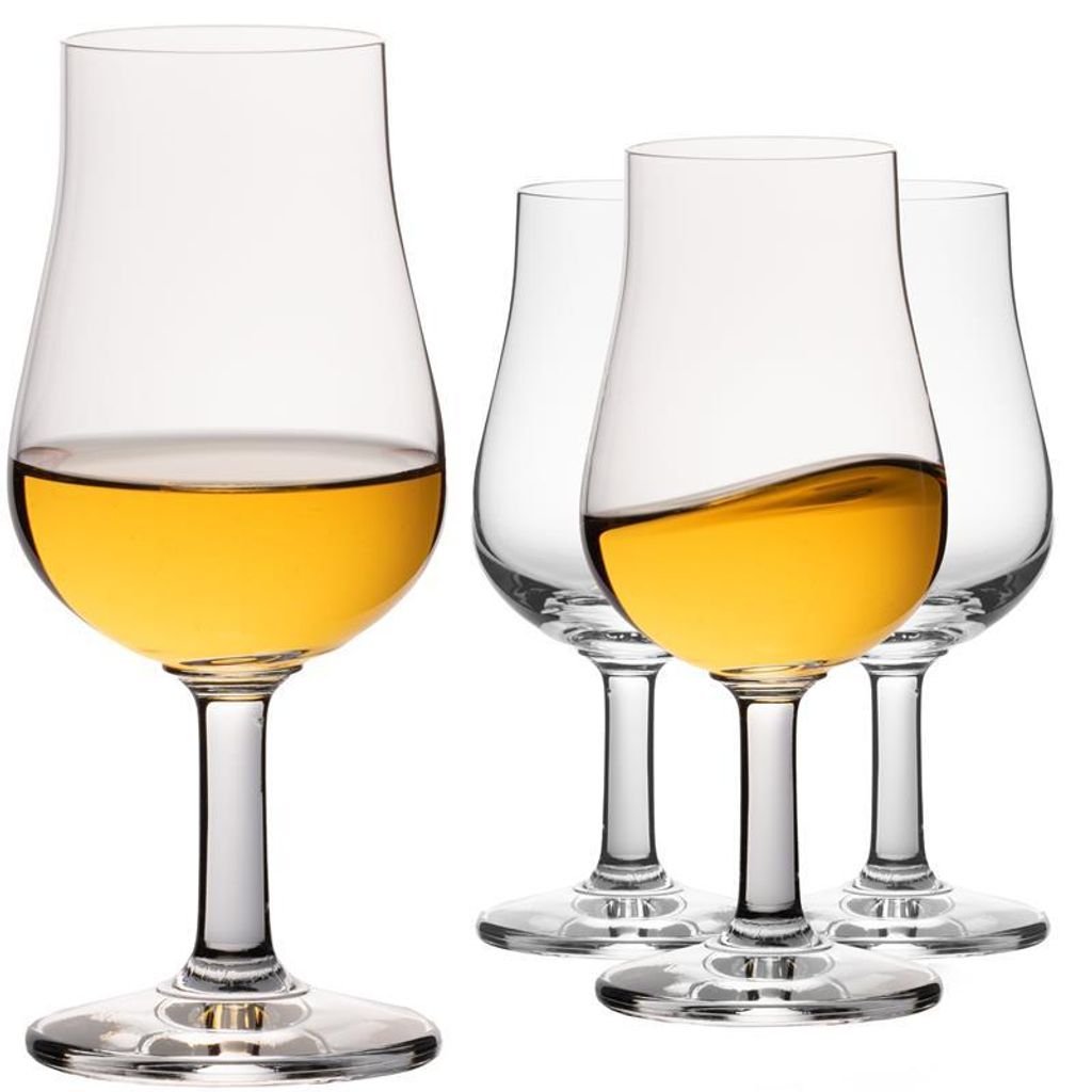 IMPERIAL Nosing Glas 4er Set – Tasting Glas für Whisky & Brandy – 120ml Crystalline Glas Whiskeyglas Spülmaschinenfest