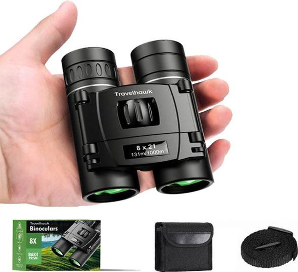 Travelhawk Compacte Verrekijker – 8×21 BAK4 / FMC
