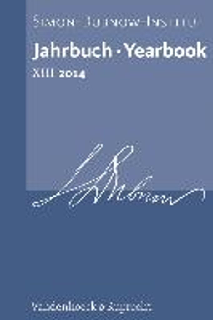 Jahrbuch des Simon-Dubnow-Instituts / Simon Dubnow Institute Yearbook XIII/2014
