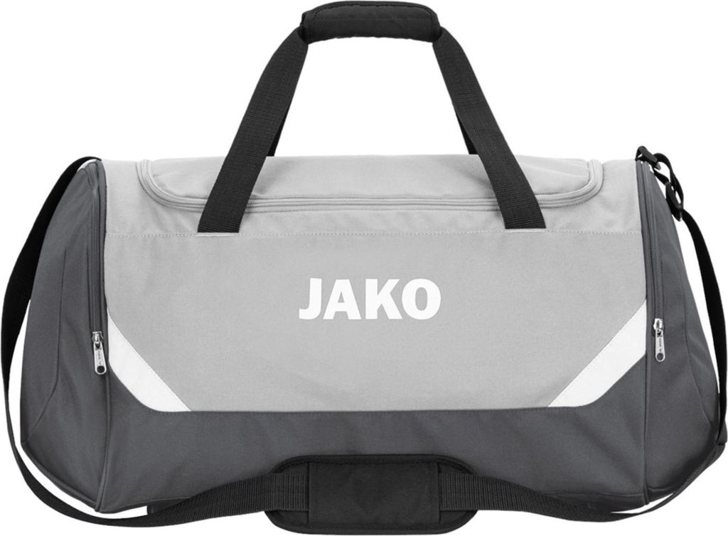 JAKO Unisex Sporttasche Iconic, Farbe:soft grey/anthra light, Größe:S Bambini (ca. 28 Liter)