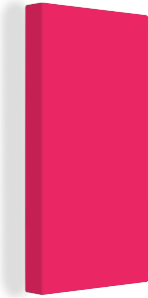 MuchoWow - Leinwandbilder - Karmin - Farben - Palette - Rosa, Wandbild, Wanddeko Bilder Wohnzimmer, 40x80 cm