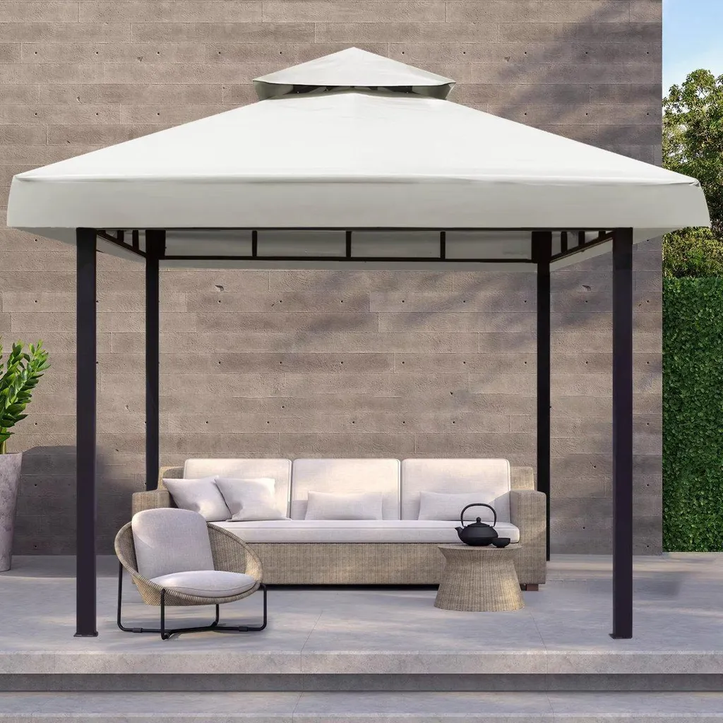 Offerta Tetto Ricambio 3x3 m Verde | Gazebo Impermeabile Low Cost - 2