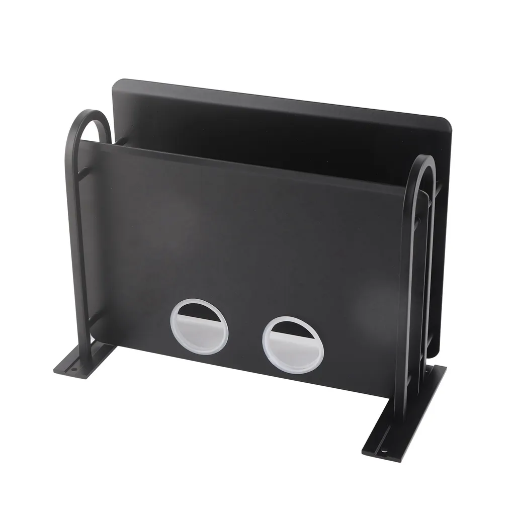 Étagère murale flottante double couche pour boîtier TV et décodeur noir - 3