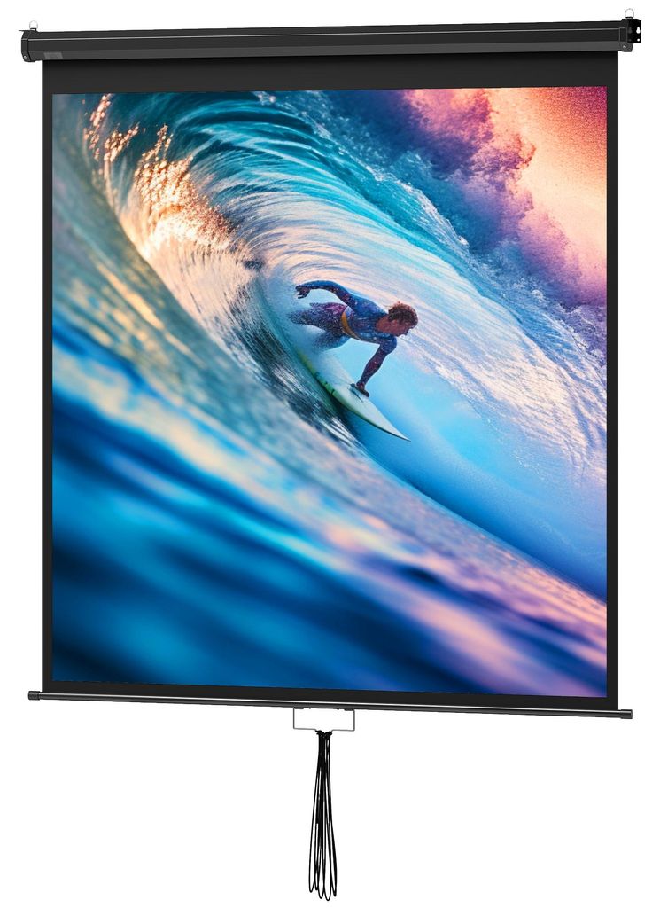 HOMCOM Premietacie plátno 152 x 152 cm, 85 palcov, pomer Obrázok produktu 