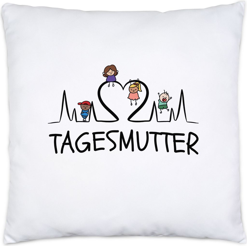 Tagesmutter Kissen Inkl. Füllung Kinder Abschiedsgeschenk Erzieherin Tagesmutter Kindergarten