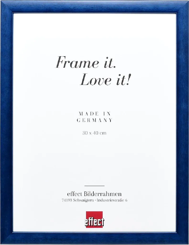 Cornice Legno Effect Blu 28x35 Profil 43 Royal - Vetro Artistico Top