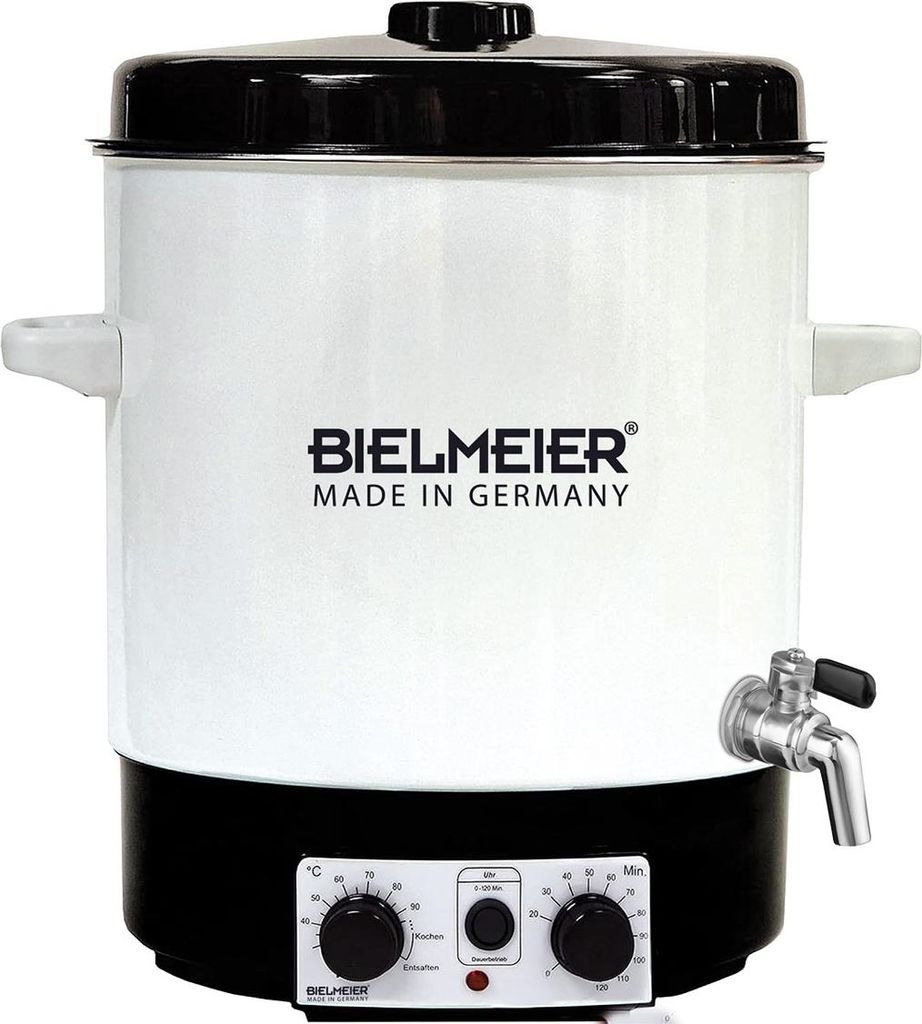 BIELMEIER Einkochautomat Emaille 29 Liter 2000 W Zeituhr Auslaufhahn BHG 685.2