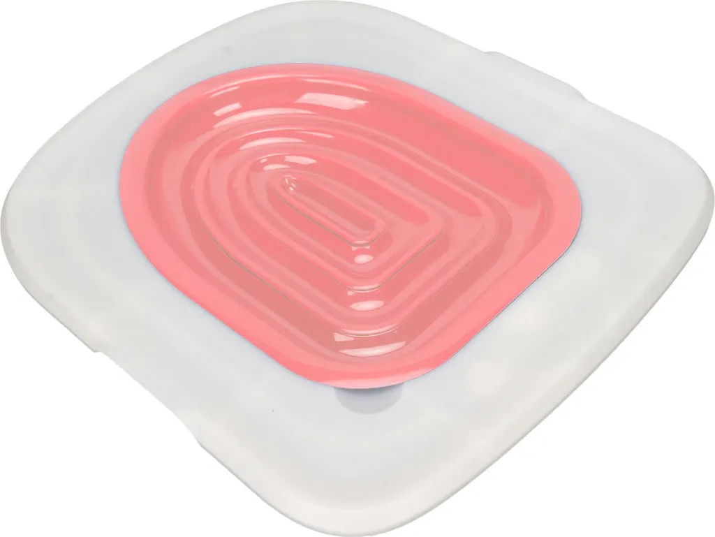Kit propreté chat ABS haute résistance plateau blanc et insert rose - 7
