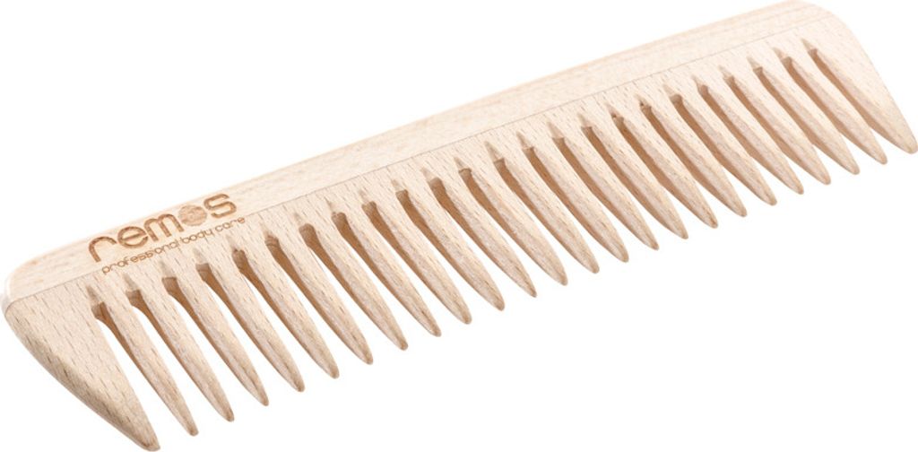 Holzkamm mittel 19 cm aus Buchenholz