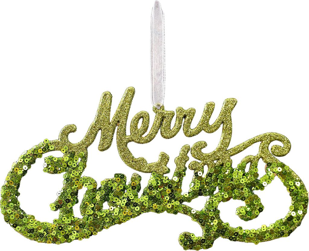 Glitzernde Weihnachtsornamente, grün, paillettenbesetzt, Schmetterling/Stern/Rentier, Weihnachtsbaumschmuck zum Aufhängen für die Weihnachtsfeier.