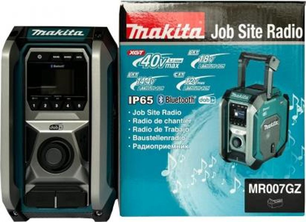 Makita MR007GZ, Arbeitsort, Analog & Digital, DAB+, FM, Produktbild 