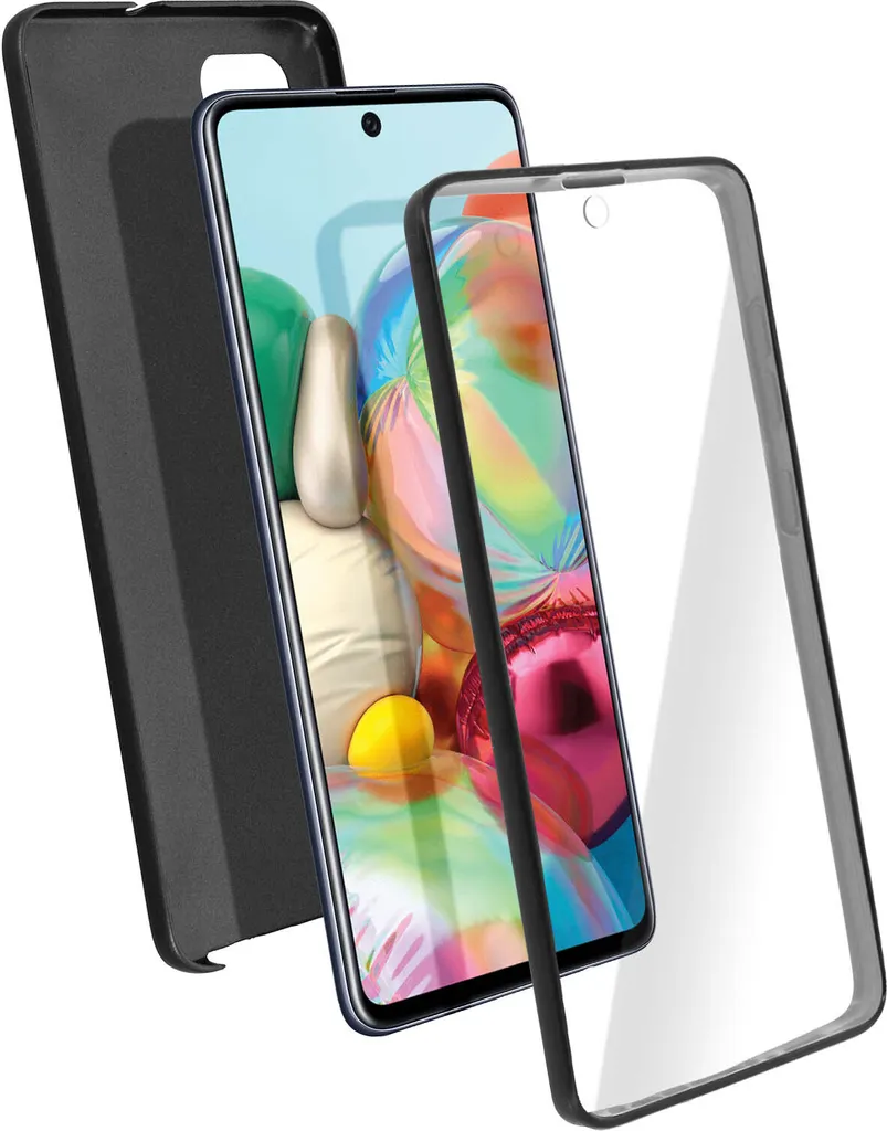 Cover Samsung Galaxy A71 Avizar 360 Gradi Nero - Protezione Totale